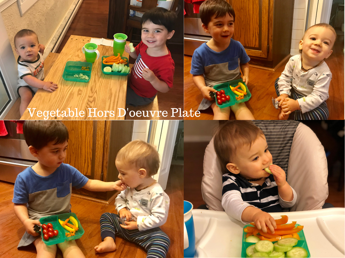 Kids enjoying vegetables