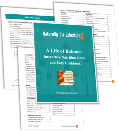 A Life of Balance nutrition pages